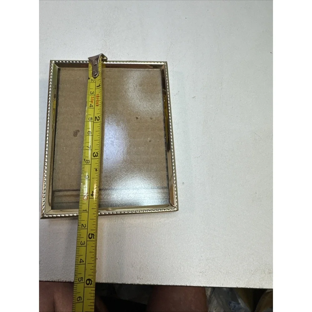 Vintage brass small picture frame